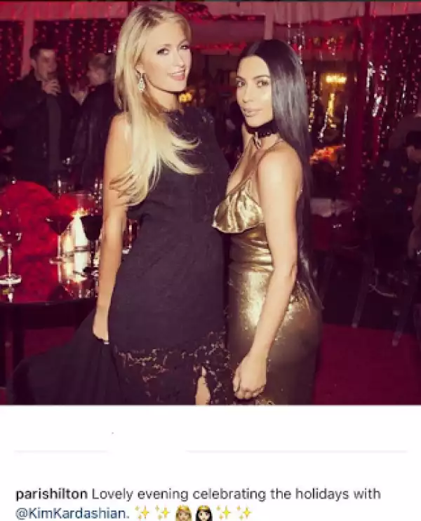 Paris Hilton and her former BFF Kim Kardashian at Kris Jenner
